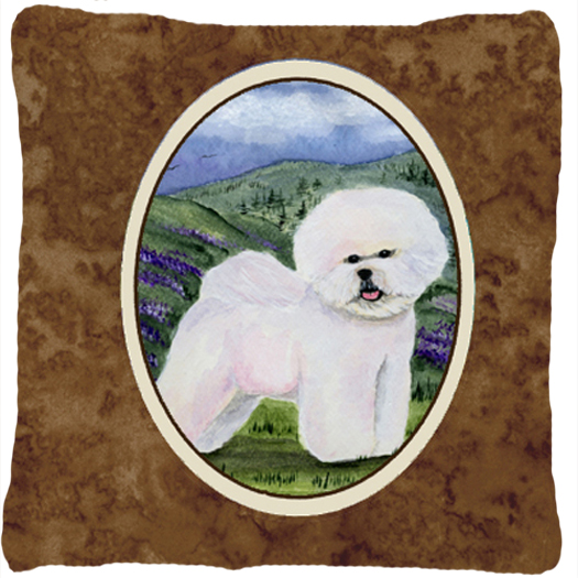 Bichon Frise Indoor & Outdoor Fabric Decorative Pillow