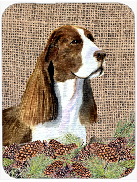 Springer Spaniel Glass Cutting Board - Large