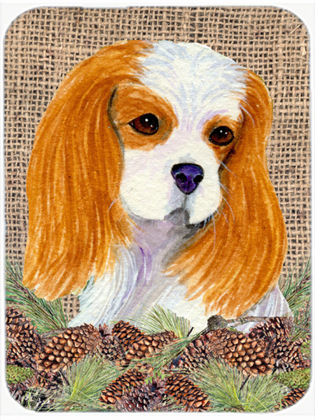 Cavalier Spaniel Glass Cutting Board - Large