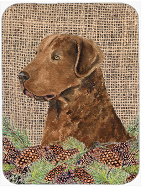 SS4108LCB Curly Coated Retriever Glass Cutting Board - Large