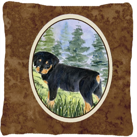 Rottweiler Indoor & Outdoor Fabric Decorative Pillow