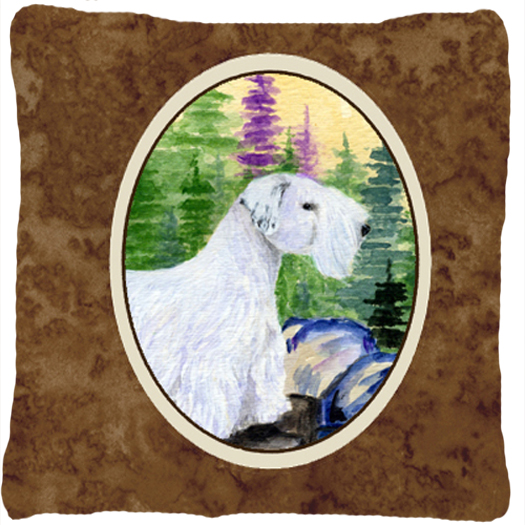 Sealyham Terrier Indoor & Outdoor Fabric Decorative Pillow