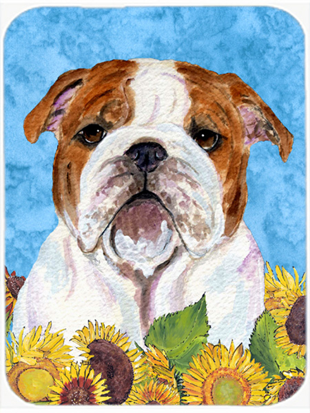 Bulldog English Glass Cutting Board - Large