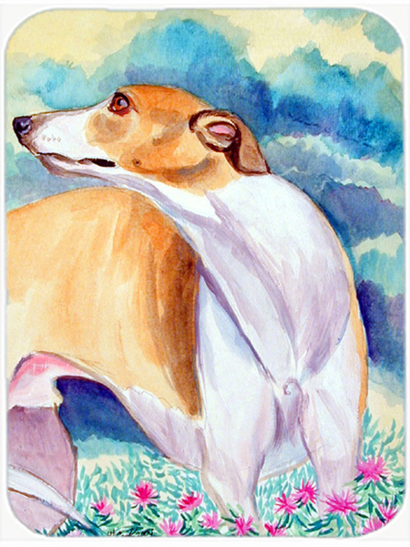 Picture of Carolines Treasures 7220LCB Whippet Glass Cutting Board - Large