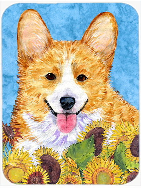 Corgi Glass Cutting Board - Large