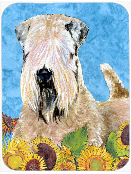 Wheaten Terrier Soft Coated Glass Cutting Board - Large