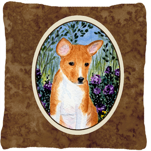 Basenji Indoor & Outdoor Fabric Decorative Pillow