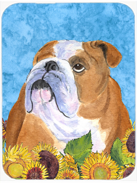 Bulldog English Glass Cutting Board - Large