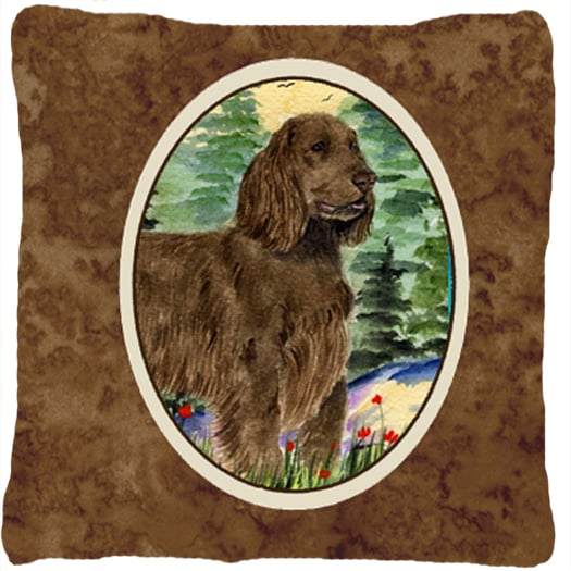 Field Spaniel Indoor & Outdoor Fabric Decorative Pillow
