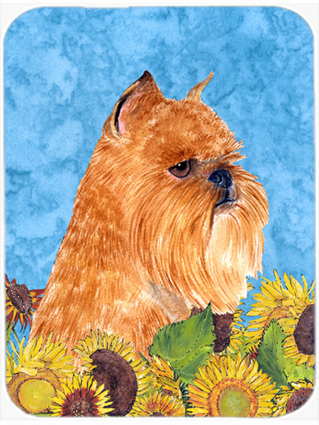 Brussels Griffon Glass Cutting Board - Large