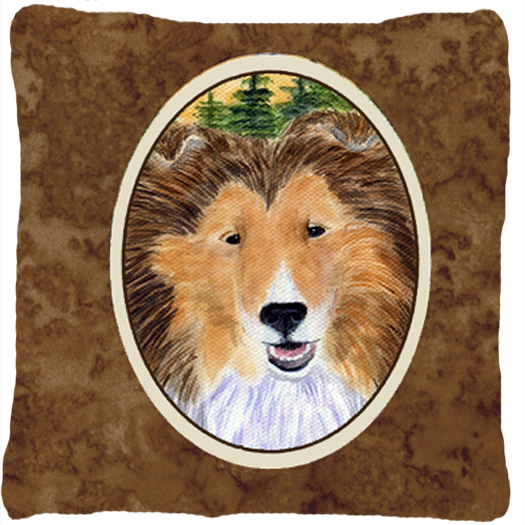 Sheltie Indoor & Outdoor Fabric Decorative Pillow