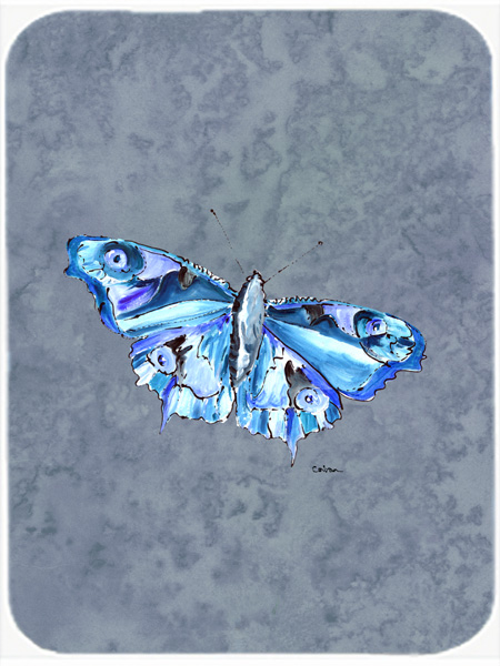 Picture of Carolines Treasures 8856LCB Butterfly On Gray Glass Cutting Board - Large