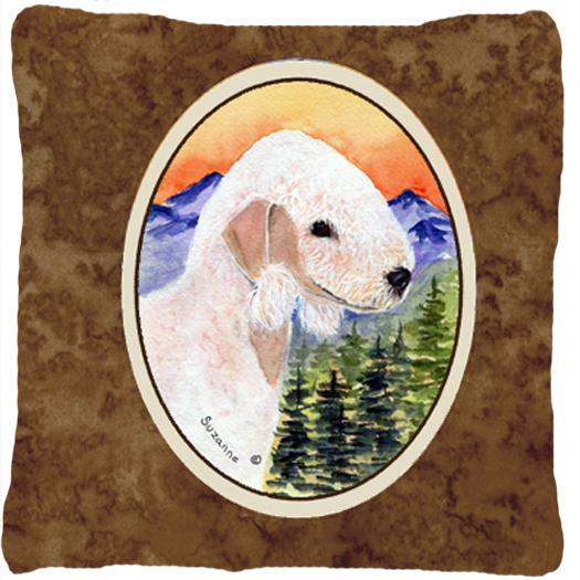 Bedlington Terrier Indoor & Outdoor Fabric Decorative Pillow