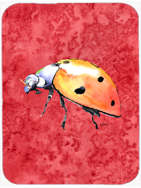 Picture of Carolines Treasures 8868LCB Lady Bug on Red- Glass Cutting Board - Large