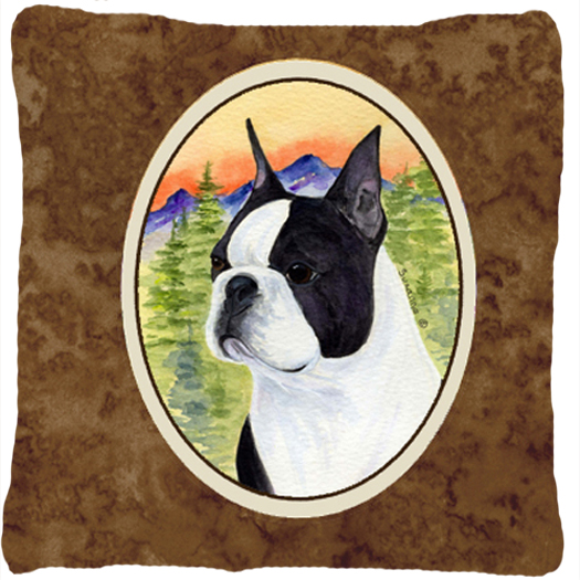 Boston Terrier Decorative Indoor & Outdoor Fabric Pillow