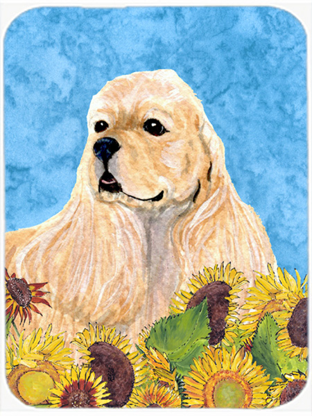 Cocker Spaniel- Glass Cutting Board - Large