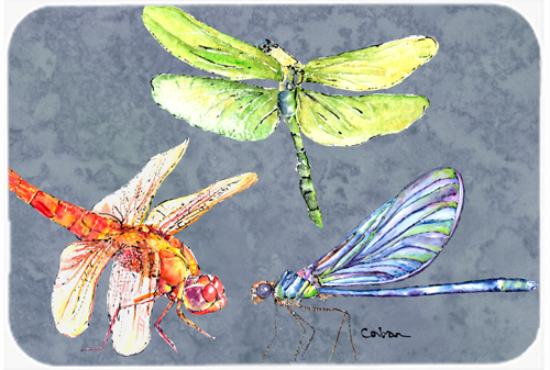 Picture of Carolines Treasures 8878LCB Dragonfly Times Three- Glass Cutting Board - Large