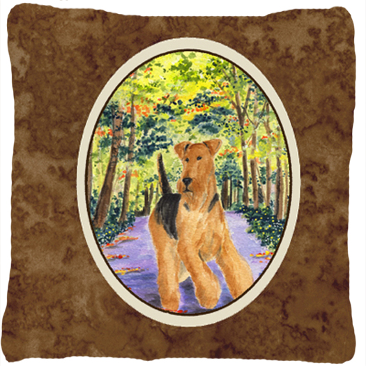 Airedale Decorative Indoor & Outdoor Fabric Pillow