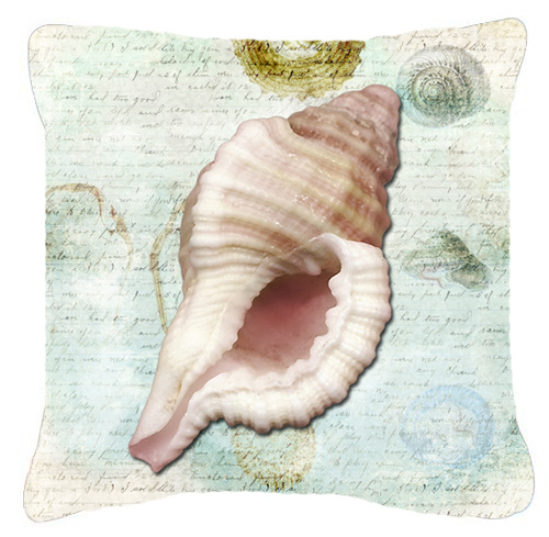 Shells Indoor & Outdoor Fabric Decorative Pillow 18 x 18 in.
