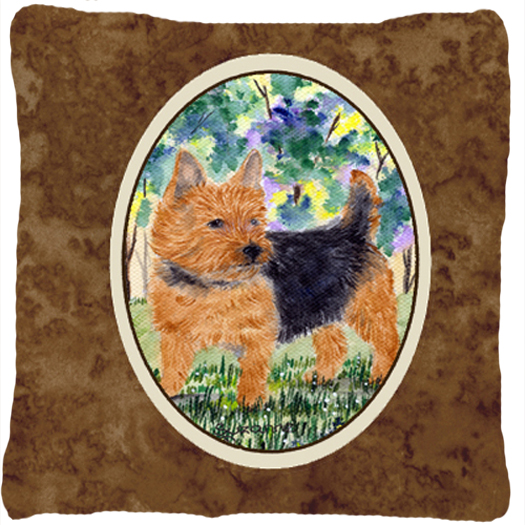 Norwich Terrier Decorative Indoor & Outdoor Fabric Pillow