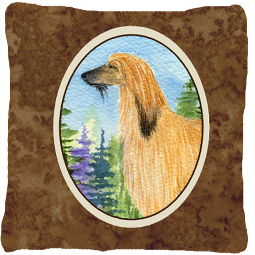 Afghan Hound Decorative Indoor & Outdoor Fabric Pillow
