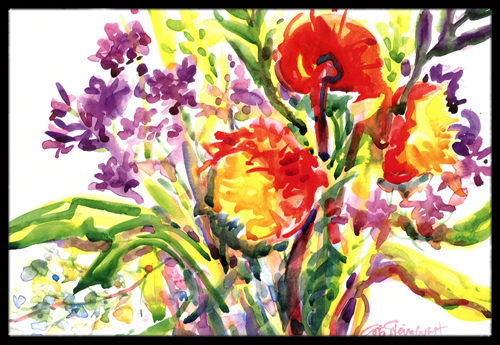 Flower Indoor Or Outdoor Mat
