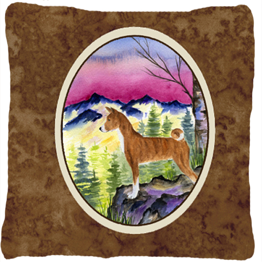 Basenji Decorative Indoor & Outdoor Fabric Pillow