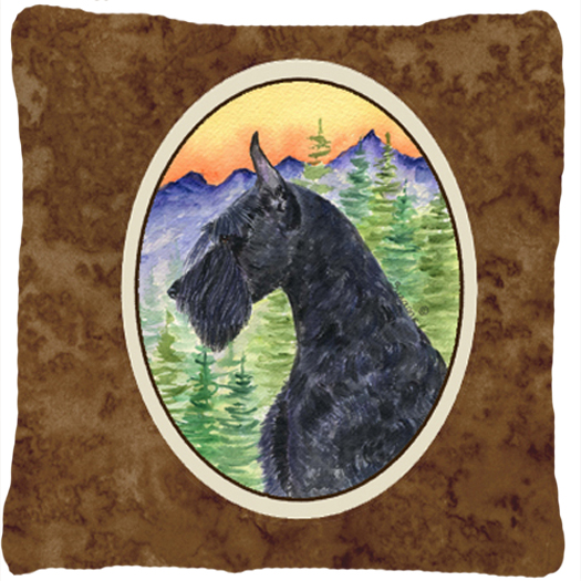 Schnauzer Decorative Indoor & Outdoor Fabric Pillow