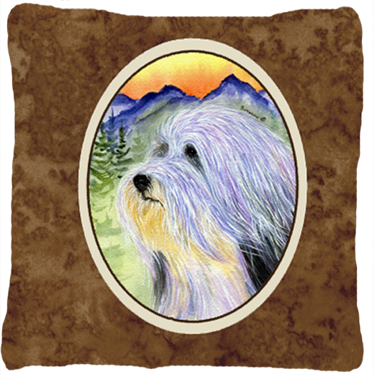 Bearded Collie Decorative Indoor & Outdoor Fabric Pillow