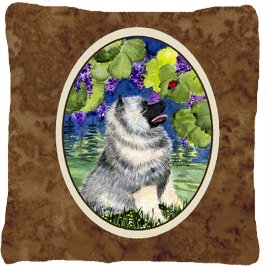 Keeshond Decorative Indoor & Outdoor Fabric Pillow