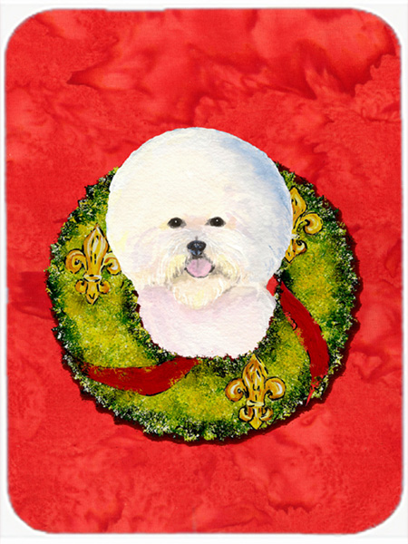 Bichon Frise- Glass Cutting Board - Large
