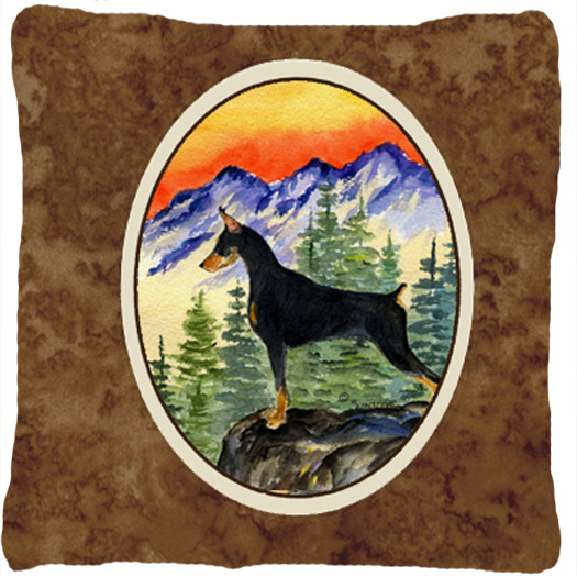 Doberman Decorative Indoor & Outdoor Fabric Pillow