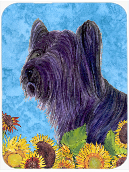 Skye Terrier- Glass Cutting Board - Large