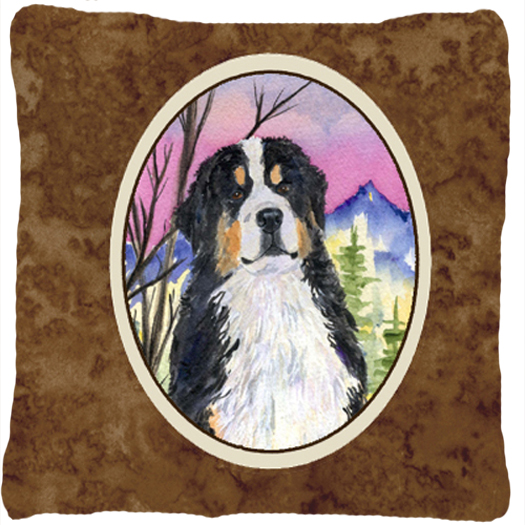 Bernese Mountain Dog Decorative Indoor & Outdoor Fabric Pillow