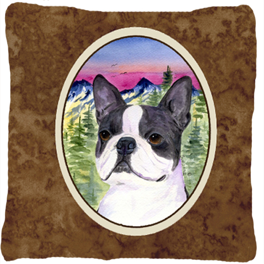 Boston Terrier Decorative Indoor & Outdoor Fabric Pillow