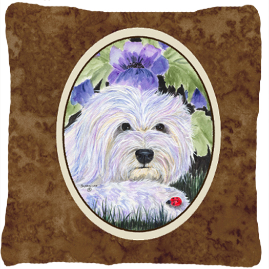 Coton de Tulear Decorative Indoor & Outdoor Fabric Pillow