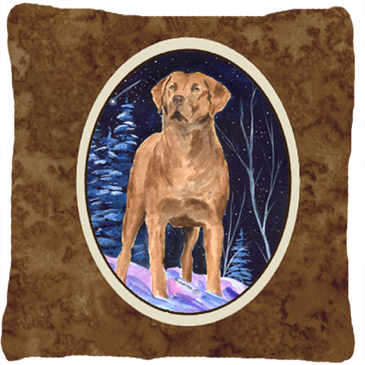 Starry Night Chesapeake Bay Retriever Decorative Indoor & Outdoor Fabric Pillow