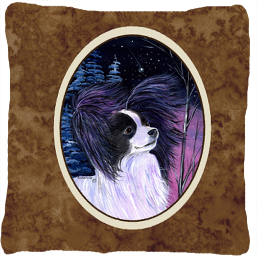 Starry Night Papillon Decorative Indoor & Outdoor Fabric Pillow