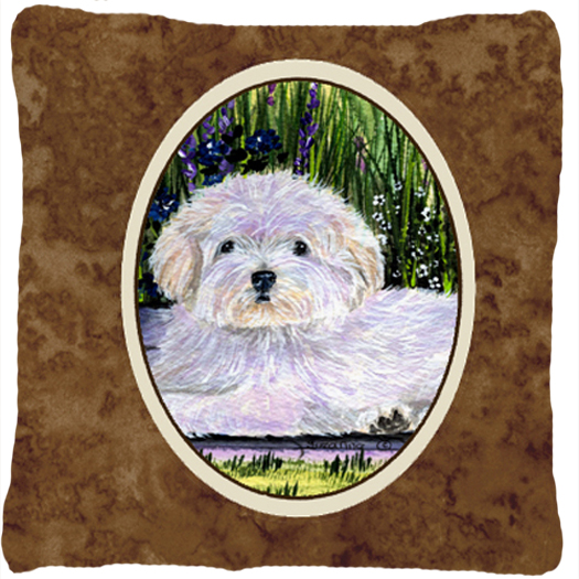 Coton de Tulear Decorative Indoor & Outdoor Fabric Pillow