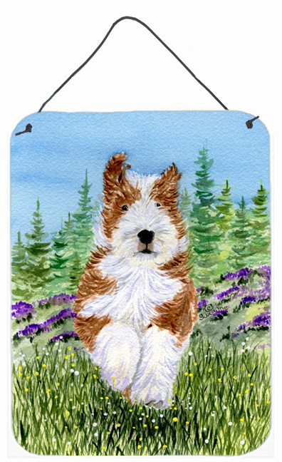 Bearded Collie Aluminium Metal Wall Or Door Hanging Prints