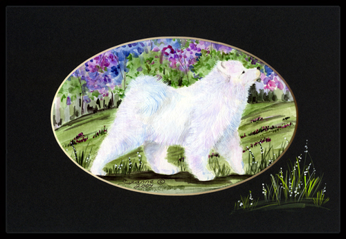 18 x 27 in. Samoyed Indoor Outdoor Mat