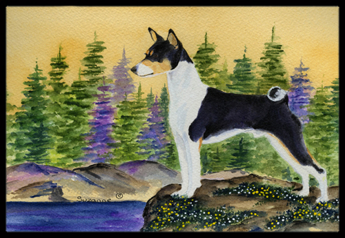 Basenji Indoor Outdoor Mat 18 x 27 in.