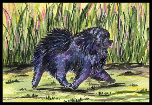 18 x 27 in. Pomeranian Indoor Outdoor Mat