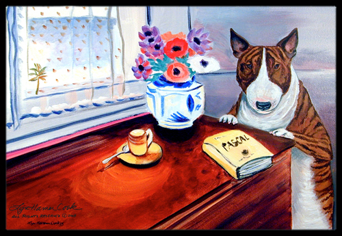 18 x 27 in. Bull Terrier Indoor Outdoor Mat