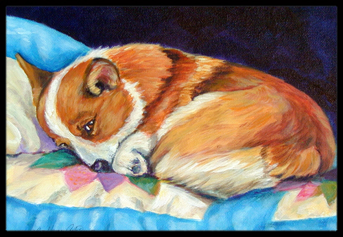 Corgi Indoor Outdoor Mat