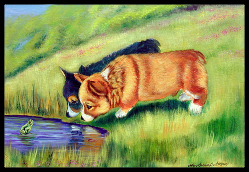 Corgi Indoor Outdoor Mat