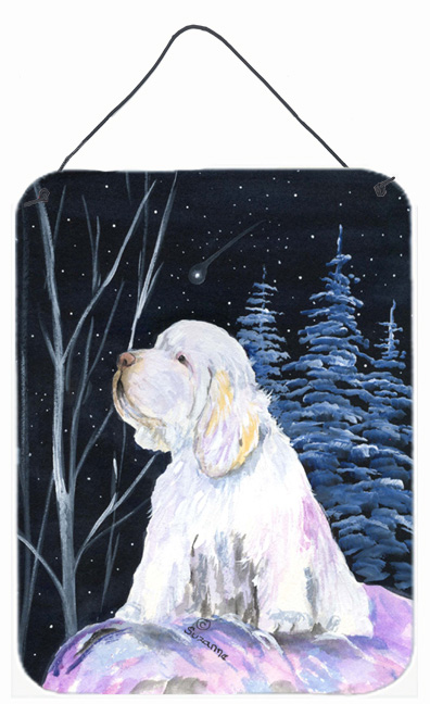 Clumber Spaniel Aluminium Metal Wall Or Door Hanging Prints