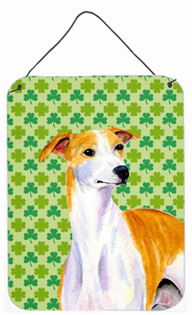 Whippet St. Patricks Day Shamrock Wall Or Door Hanging Print
