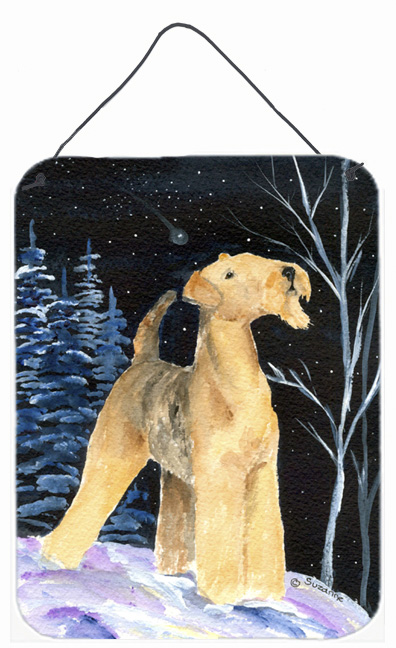 Starry Night Airedale Aluminium Metal Wall Or Door Hanging Prints