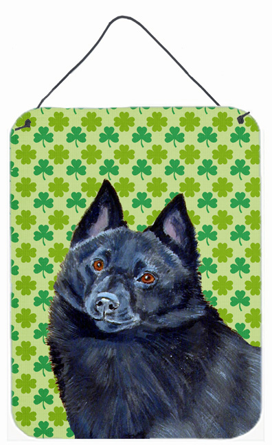 Schipperke St. Patricks Day Shamrock Wall Or Door Hanging Print